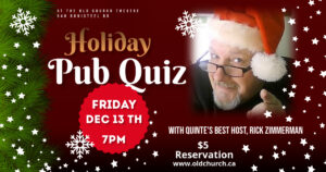 Holiday Pub Quiz @ Old Church Theatre