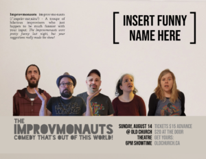 [Insert Funny Name Here] with the Improvmonauts @ Old Church Theatre