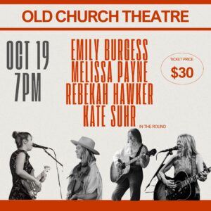 Melissa Payne leads "Songwriters in the Round" @ Old Church Theatre