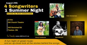 4 Songwriters - 1 Summer Night @ Old Church Theatre